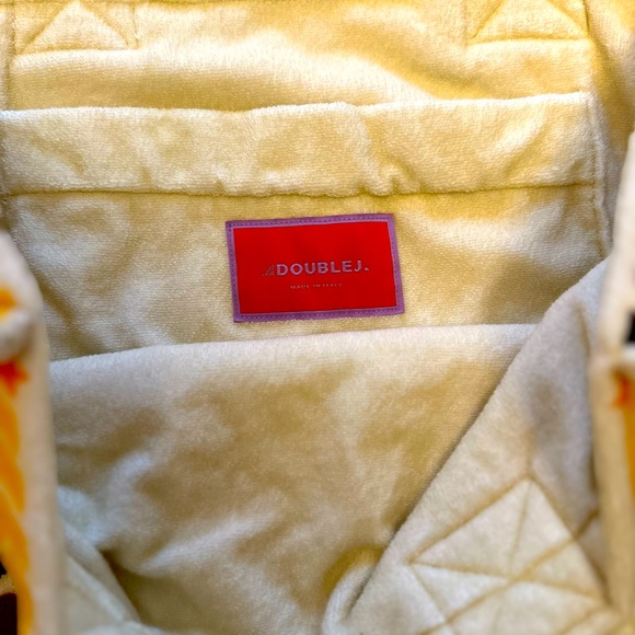 LA Double J Tote Bag Terry Cloth in Solar Place New Without Tags & Rare! - Picture 6 of 6